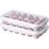 2 Pack Covered Egg Holders For Refrigerator, Plastic Storage Container/ Deviled Egg Tray Carrier with Lid Fits (Can hold 36 eggs)
Only tray