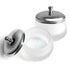 4Piece Matte Crystal Glass Nail with Lid Nail Glass Crystal Cup Nail Crystal Bowl Dapping Dish Glass Crystal Dappen Dish Liquid Container Holder Tool for Acrylic Liquid Powder
