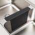 Sink Saddle, Kitchen Sink Mat, Divider Protector Mat, No Odor, Super Soft, No Stains, 2pcs （grey+black）