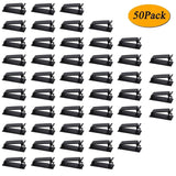 100Pcs Self Adhesive Cable Management Clips, Cable Organizers Wire Clips Cord Holder for TV PC Ethernet Cable under Desk Home Office (Black)