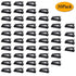 100Pcs Self Adhesive Cable Management Clips, Cable Organizers Wire Clips Cord Holder for TV PC Ethernet Cable under Desk Home Office (Black)