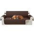 Reversible Quilted Sofa Cover, Water Resistant Slipcover Furniture Protector, Washable Couch Cover with Non Slip Foam and Elastic Straps for Kids, Dogs, Pets 170*166cm