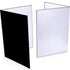 (2 Pcs) Light Reflector 3 in 1 Photography Reflector Cardboard, A4 (12x8 Inch) Size Folding Light Diffuser Board for Still Life, Product and Food Photo Shooting - Black, Silver and White, 2 Pack
