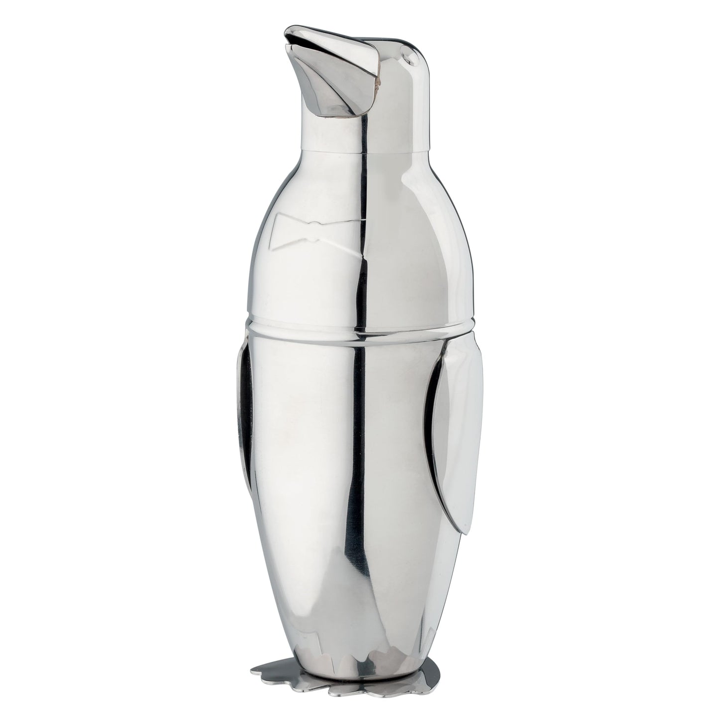 Kitchen Bar Penguin Cocktail Shaker, 18/8 Stainless Steel, Mirror Finish, 3-Piece Set, Holds 17-Ounces