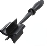 Meat Chopper, Hamburger Grinder, Premium Heat Resistant Smasher for Ground Beef, Burger Grinder Nylon Potato Mix Tool, Meat & Poultry Tenderizers-Black
