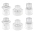 Glass Candlestick Holders Tealight Candle Holders for Table Centerpieces, Wedding Decor and Dinner Party (6 Pcs, Clear)