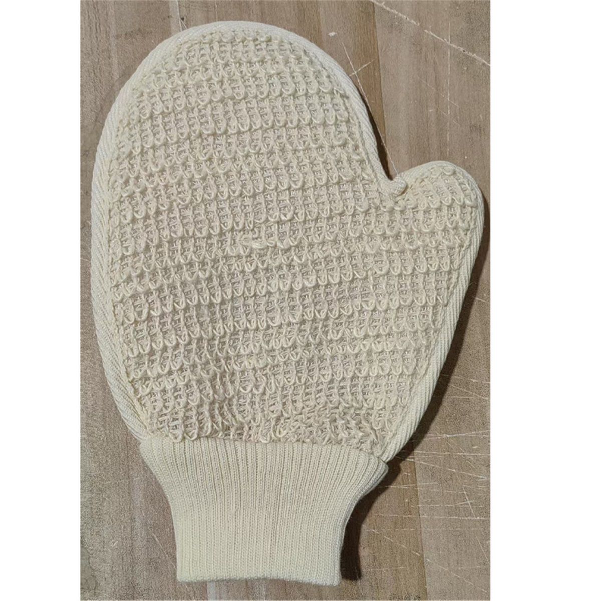 Exfoliating Bath Glove | 4 Glove | for Exfoliation & Strawberry Legs | Gently Removes Dead Skin Cells |  Ramie Fabric | Prevents Ingrown Hair & Body Acne| for Sensitive Skin