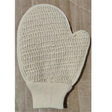Exfoliating Bath Glove | 4 Glove | for Exfoliation & Strawberry Legs | Gently Removes Dead Skin Cells |  Ramie Fabric | Prevents Ingrown Hair & Body Acne| for Sensitive Skin