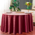 Home Fashions Waterproof, Stain & Wrinkle Resistant Fabric Tablecloth, 70" /1.8M Round, burgundy