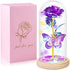 Valentines Day Rose Gifts for Her,Valentines Day Flowers Gifts for Mom Women Girlfriend,Birthday Gifts for Women,Valentines Gifts for Wife,Purple Butterfly Rose Gifts for Valentine&