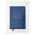 Lined PU Leather Journal Notebook, A5 Size Journal for Women Men,80gsm 200 Pages Thick Paper Notebooks with Pockets, Daily Premium Notebook for Note Taking, Meeting (blue)