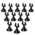 Ring-Clip Number Holder/Number Stand/Place Card Holder, Set of 12, 1.5-Inch, Black for Photos, Food Signs, Memo Notes