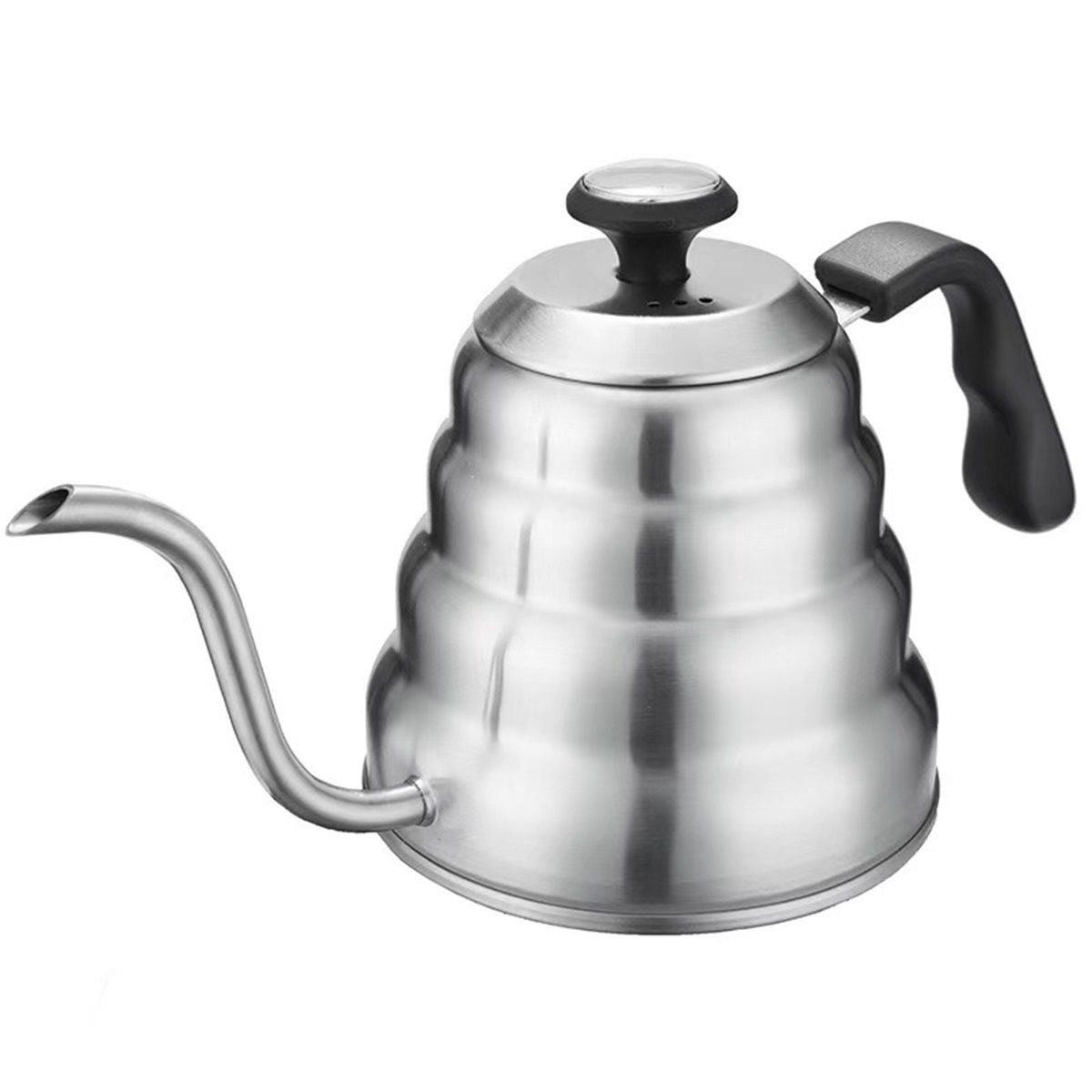 1.2L Pour Over Coffee Kettle, Small Gooseneck Kettle with Thermometer and Ergonomic handle, Pour Over Kettle Stainless Steel  Gooseneck Tea Kettle for all occasions.