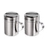 Stainless Steel Dredge Shaker Ideal For Salt, Spice, Sugar, Flour (4, 10 oz) Seasonings Spice Shakers With Holes