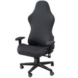 Cloth Stretch Polyester Chair Cover for Reclining Racing Gaming Chair (Only Chair Covers) (Black)