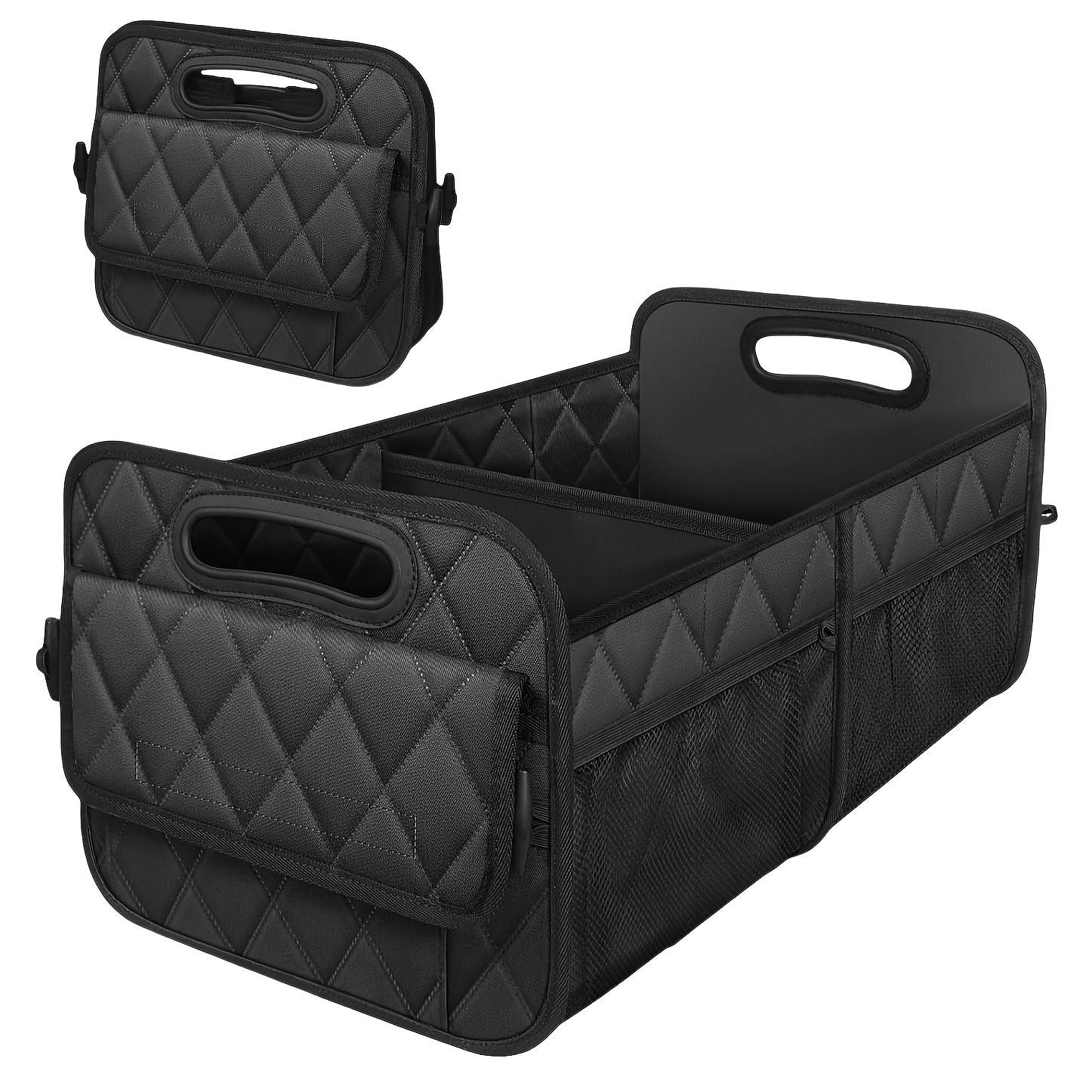 Car Trunk Organizer for SUV, Car Organizers and Storage with  Pocket, Car Accessories for Women/Men  Waterproof Polyester Trunk Organizer(Large)