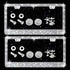 Bling License Plate Frame for Women, 4Pack Rhinestone Handcrafted Crystal Premium Stainless Steel, Stainless Steel Car Accessories with Diamond Sparkle Glitter Caps (White+black)