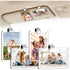 8Pcs Car Picture Holder, Magnetic Acrylic Visor Photo Clip & Photo Frame for car - Romantic Valentine&
