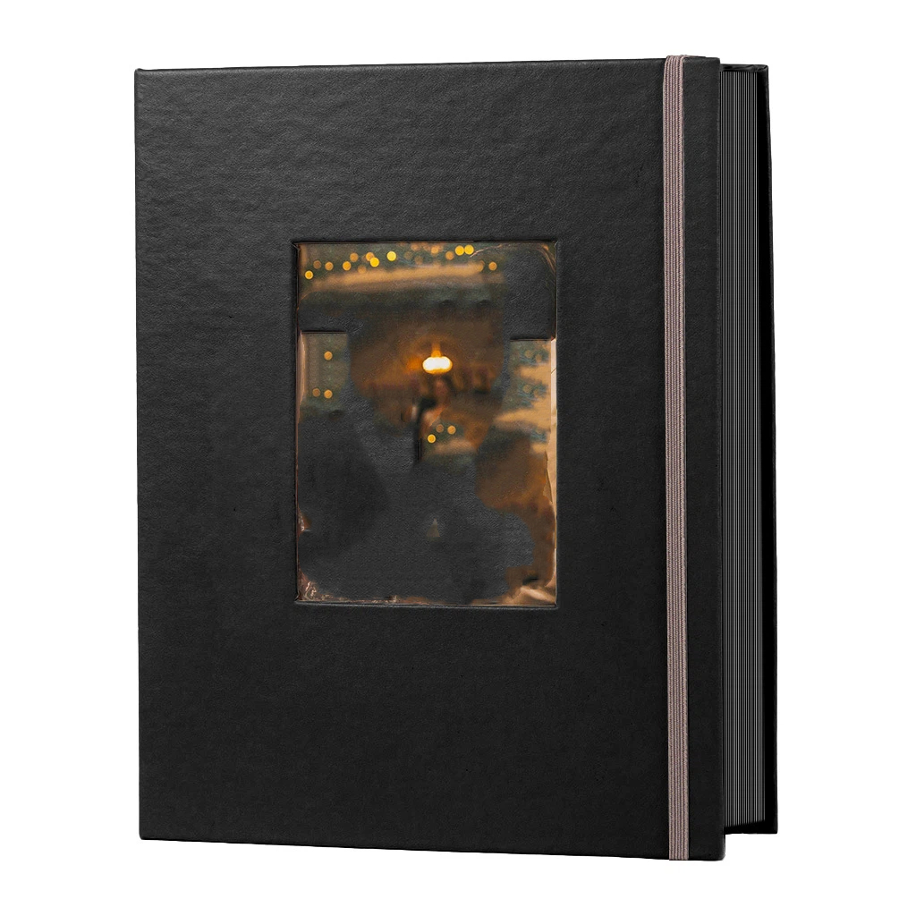 Photo Album 8x10 Linen Picture Book 26-Page Album Holds 100 Photos Art Presentation Folder for Picture or Certificates Storage