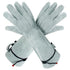 Thorn Proof Gardening Gloves, Long Gardening Gloves for Men & Women, Breathable Cowhide Leather Padded Yard Work（white）