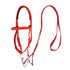 MPitcher head, horse riding, water reins, reins, sizes, pony reins, water reins, reins, equestrian supplies（Red small size below 1.3m）