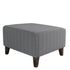Jacquard Design High Stretch Folding Storage Footstool Protector Rectangle Removable Slipcover (S Light Gray)