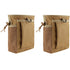 2pcs Outdoor storage bag, multifunctional waist bag, portable tool kit, belt wearing, small storage accessories, hanging bag（khaki）