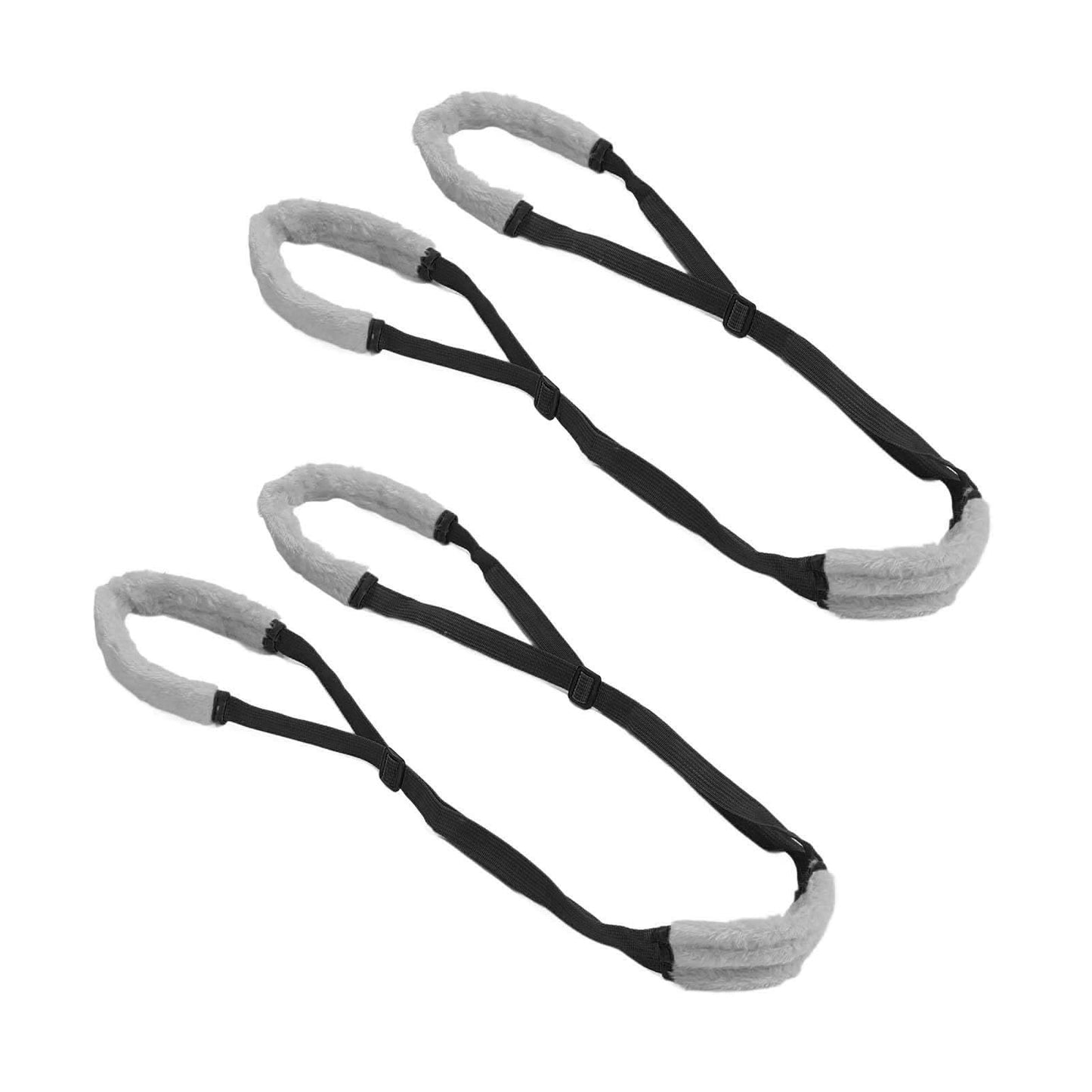 2pcs Sling for Dogs Back Legs Rear Support Harness for Paralyzed or Handicapped Pets Assistance Lift Slings for Hind Leg Mobility Small Dog Handicap Supplies for Joint Injuries and Stability Black