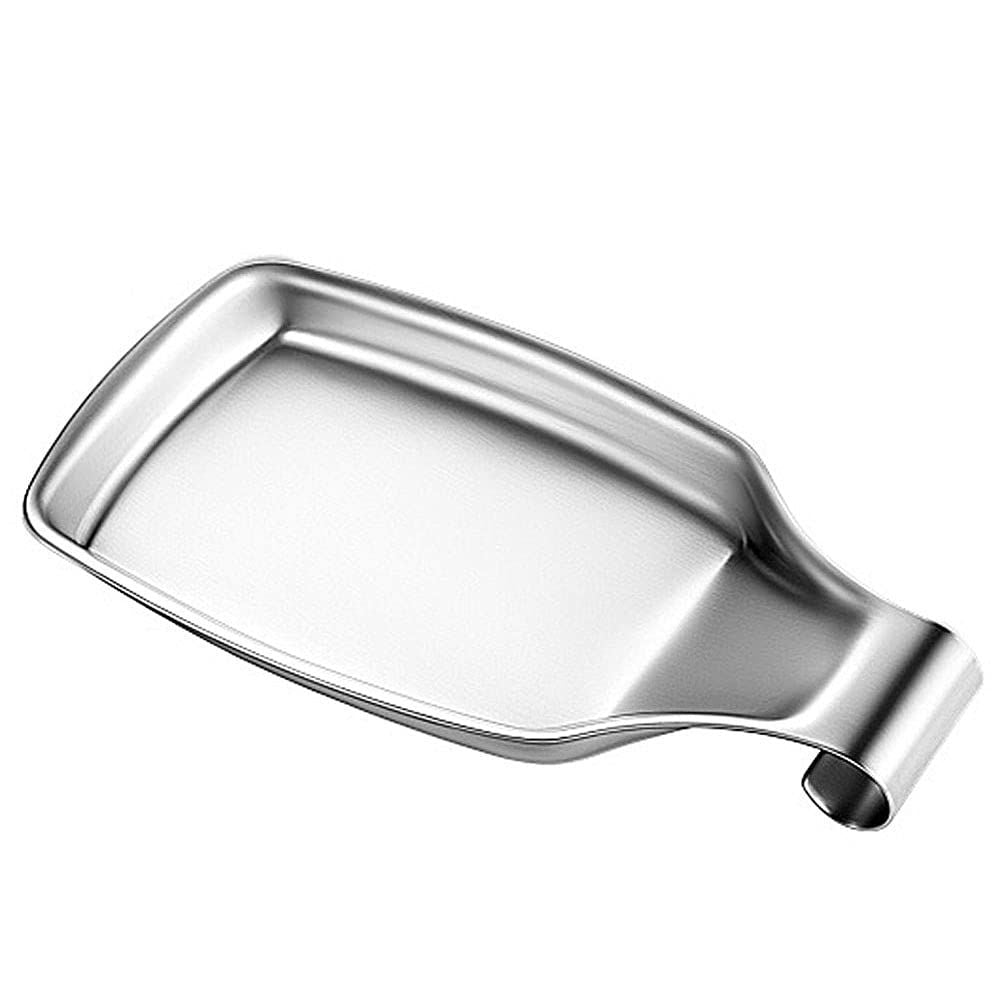 Spoon Rest for Stove Top, Large Stainless Steel Spoon Rest Heavy Duty Holder for Kitchen, Spatula Ladle, Brush and Other Cooking Utensils