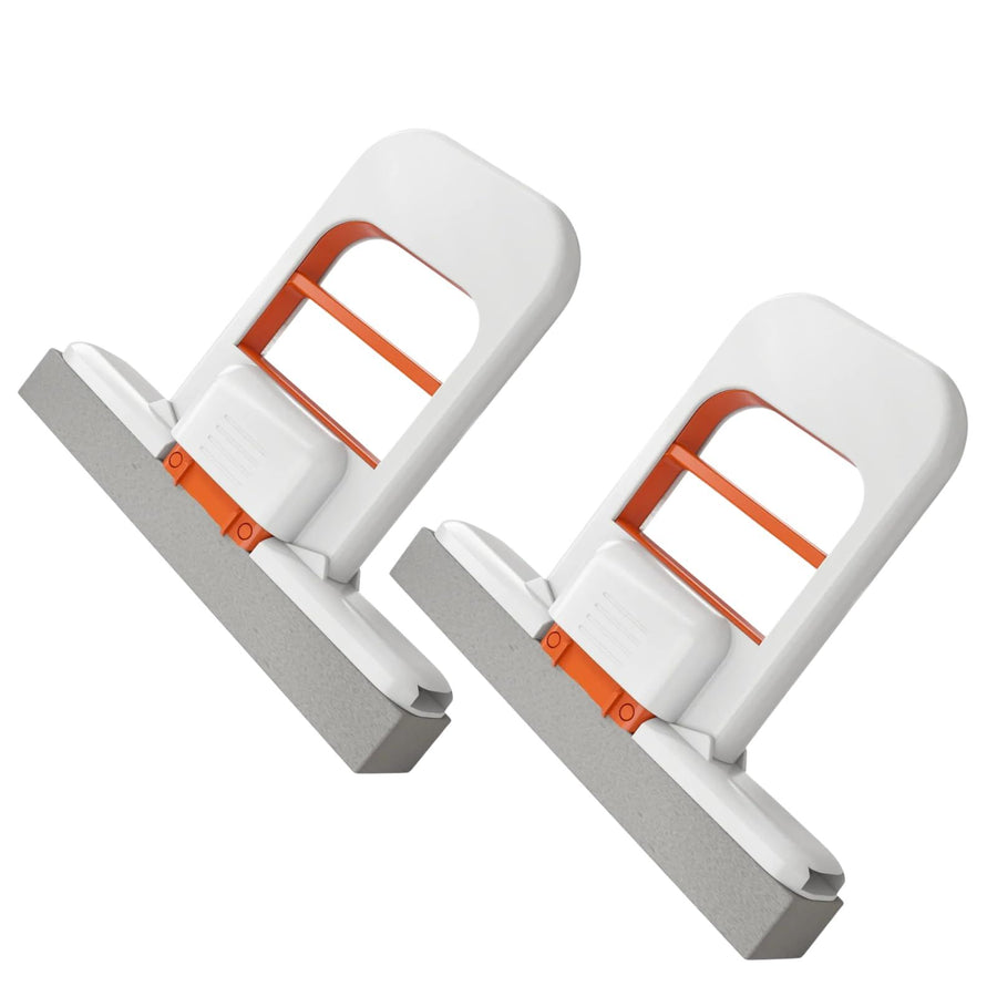 2pcs Mini Foldable Desktop Mop, Mini Sponge Mop for Small Spaces, Wet and Dry Use Cleaning System Small Mops for Bathroom Kitchens Desktop Glass
