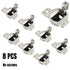 8pcs Replacement for 110 Degree Screw-in Compact 33 Hinge, 8-Pack, Cabinet Door Hinges to Replace Original Cabinet Hinges(Please bring your own screws)