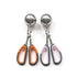 Meat Baller Tongs,Generic  Meatball Maker Scoops, Non-Stick, Stainless Steel , Anti-Slip Handles,2pcs Orange+Pink