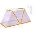 Foldable Raised Garden Beds Vegetable Rows Plant Protector, Plant Net Cage Guard Greenhouse Cover for Protecting Vegetable Fruit from Animals（white 49*38*22cm）