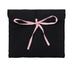 Cute Bowtie Laptop Sleeve Puffy Notebook Bag Tablet Bag Protective Laptop Case for Women (black horizontal style)