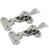 2pcs Heavy Duty 316 Stainless Steel Anti-Rattle Lockable Hold Down CLAMP Latch Locker Hatch Hardware