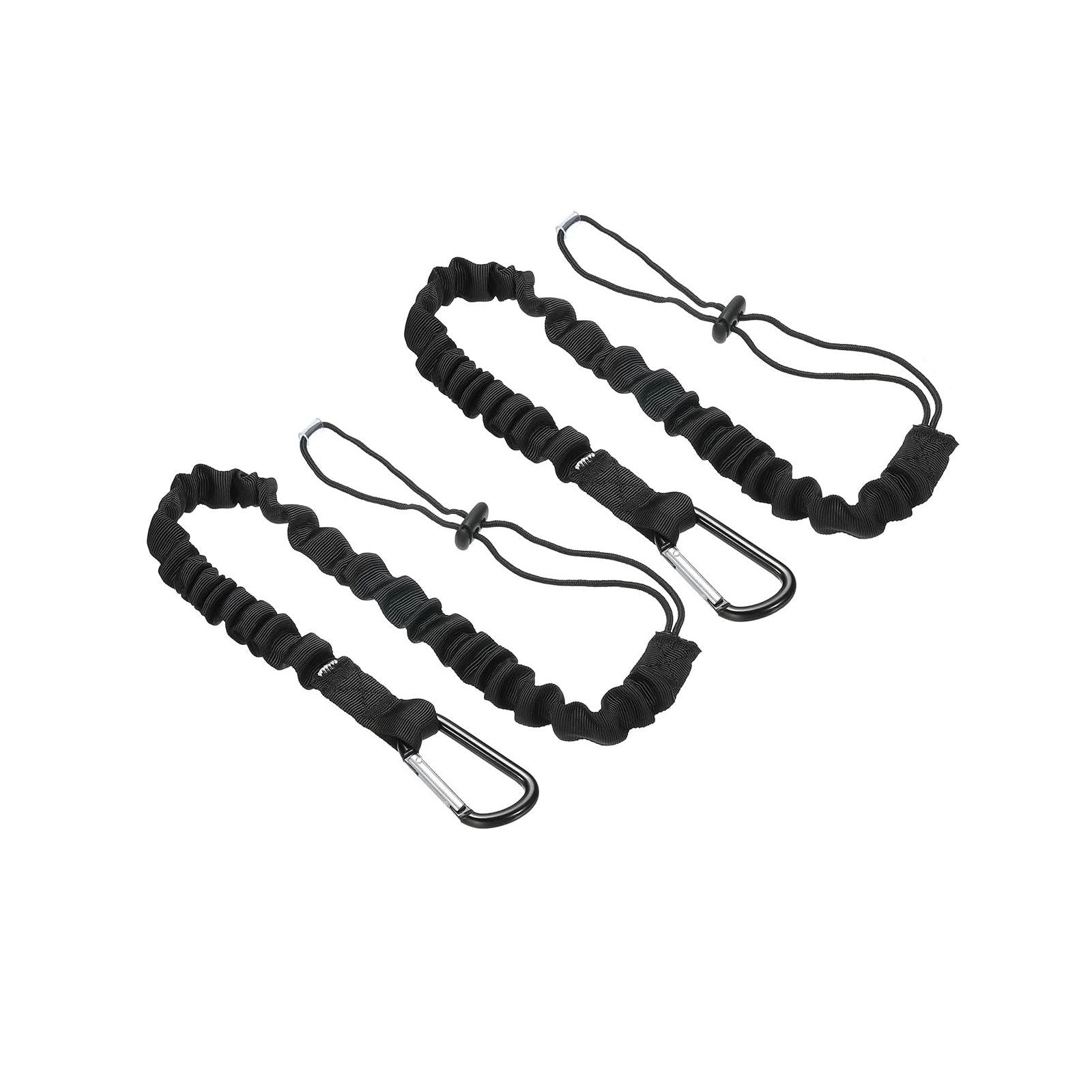 2 safety ropes for high-altitude work tools to prevent falling, 80cm-90cm safety rope, (black climbing buckle)