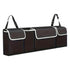 Car Trunk Organizer, Backseat Hanging Large Storage with Adjustable Straps, Waterproof Collapsible Cargo Bag with 4 Pockets, (Black)