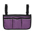 Walker or Scooter Bag with Key Rings | Wheelchair Armrest Accessories for Walker, Electric Scooter & Wheelchairs (Purple)