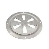 316 Grade Polished Stainless Steel  5inch Cabin Ventilation Plate Round Louver Vent Cover Butterfly Air Vent  with Side Knob for Marine Yacht