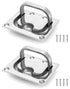 Stainless Steel Hatch Pull Flush Lift Solid Boat Ring Hatches Handles for Boat Deck Hatch Flush Ring Pull Home Furniture Drawer Cabinet Recessed Lid Handle (2 Pack)
