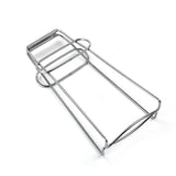 302 Stainless Steel Hot Plate Gripper Tongs Foldable Kitchen Pot Holder Clamp for Safe Hot Dish and Bowl Handling Steaming Clips for Home and Restaurant Use（small size）