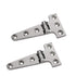 2pcs 316 Stainless Steel T Hinge, Resistance, Mirror Polished,  for Cabinet Doors, Garden Gates, Boats, Yachts（100*54*4.8mm）