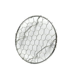 304 stainless steel circular hand woven oil spill net for frying, oil spill rack pad for toast, stainless steel wire mesh for collecting and grilling(9cm)