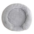 Bedsure Calming Dog Bed for Small Dogs - Donut Washable Small Pet Bed, Anti-Slip Round Fluffy Plush Faux Fur Large Cat Bed, Pale Grey