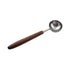 Retro Stainless Steel Coffee Spoon With Black Walnut Handle,Measuring Spoon Walnut handle spoon(1, Small)