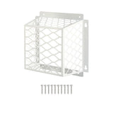 Dryer Vent Bird Guard,Dryer Vent Cover Guard for Most 3" to 4" Bathroom Exhaust Fan Ventilation Cover,7"Lx7"Wx5"H Steel Ventilation Bird Cage for Exhaust Fan Cover,White