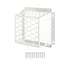 Dryer Vent Bird Guard,Dryer Vent Cover Guard for Most 3" to 4" Bathroom Exhaust Fan Ventilation Cover,7"Lx7"Wx5"H Steel Ventilation Bird Cage for Exhaust Fan Cover,White