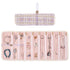 Travel Jewelry Organizer Roll with Zippered Pockets | Tangle-Free Portable Jewelry Storage Bag for Women | Holder for Necklaces, Earrings, Rings, Bracelets(purple)