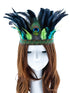 Peacock Feather Fascinator Decorative Feather Headpiece Crown Headdress Costume Halloween Headband for Party（adult version）