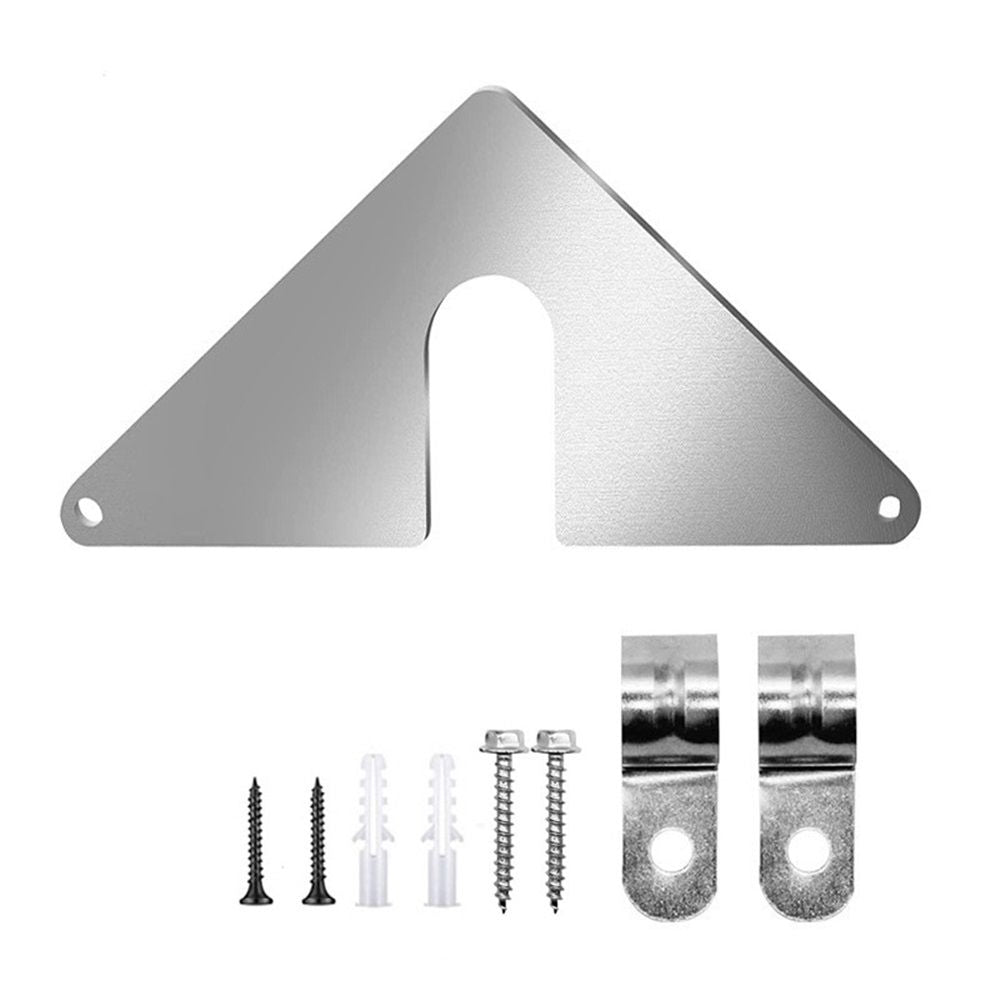 2-piece set - the best faucet mounting plate | hose box fixing kit | outdoor faucet repair | slide in | no need to disassemble faucet! No need for pipelines!
